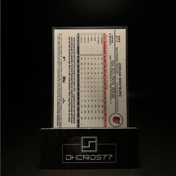 2024 Topps Chrome Jordan Westburg RC - Picture 2 of 2